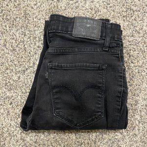 721 Levis High Rise Skinny Jeans Black W28 L 30